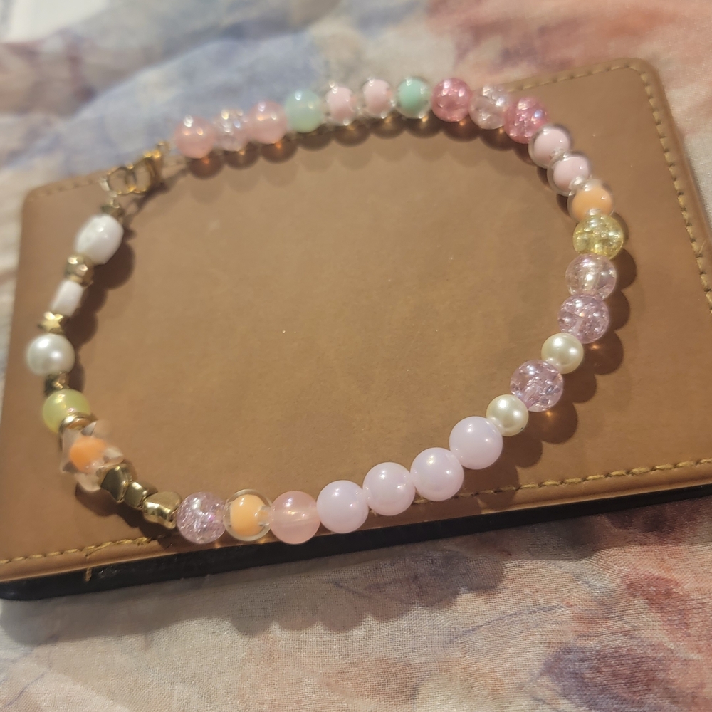 Kids Pastel Beaded Choker Necklace